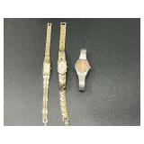 Ladies Seiko watches, three pieces, see pictures for details.