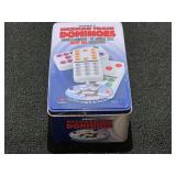 Mexican Train Dominoes, please inspect as there is no guarantee all parts are there, see pictures for details.