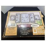 Wall frames, matted, five pieces, comes with original box. See pictures for details.