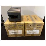 Epson receipt printers, set of two, working condition unknown, see pictures for details.