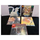 Laser movie discs, set of five, assorted titles, see pictures for details.
