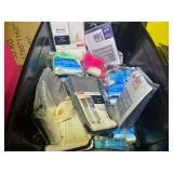 Mystery lot of assorted window panels, floor register, shower travel kits, and more. See pictures for details. ￼