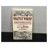 “What’s It Worth?” antiques and collectibles price guide from 2002, see pictures for details.