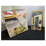 Presto salad shooter, working condition unknown, also comes with an electric knife in unopened package, working condition unknown, see pictures for details.