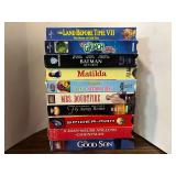 VHS tapes, assorted titles, approximately 10, see pictures for details.