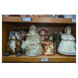 COOKIE JARS AND MORE SHELF MARKED 1553
