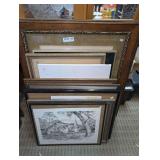 ALL ART, FRAMES, AND CANVAS IN GROUP MARKED 1134