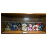 ALL BEANIE BABIES AND DISPLAY BOXES ON SHELF MARKED 1430