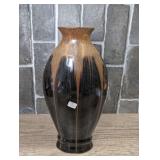 DECORATIVE GLAZED STONEWARE VASE