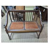 VINTAGE LOVESEAT BENCH