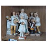 BISQUE PORCELAIN EYE DOCTOR FIGURINES INCLUDING LEFTON