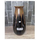 DECORATIVE GLAZED STONEWARE VASE