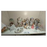 LARGE COLLECTION OF SMALL PORCELAIN FIGURINES, MOSTLY MADE IN JAPAN AND OCCUPIED JAPAN