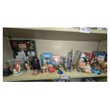 STAR WARS, DISNEY, NASCAR, AND MORE ON SHELF MARKED 1368