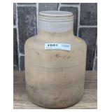 ANTIQUE POTTERY CROCK STORAGE JAR