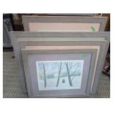 FOUR STAN STRICKLAND DOUBLE-SIGNED, NUMBERED, AND FRAMED ART PRINTS