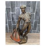 HEAVY LARGE SPANISH BULLFIGHTER STATUE