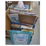 METAL DISPLAY SHELF, VINTAGE SHEET MUSIC, WINNER