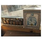 1995 SANTA CLAUS BEER COLLECTION WITH ORIGINAL BOX AND SKULL BOTTLE HOT SAUCE COLLECTION IN ORIGINAL BOX