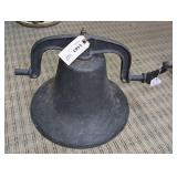 ANTIQUE CAST IRON BELL WITH YOLK