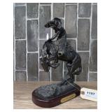COWBOY SCULPTURE FIGURE BY FREDERIC REMINGTON, RATTLESNAKE