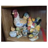 CHICKEN MOTIF DECOR AND MORE IN SHELF SECTION MARKED 1308