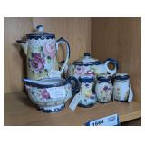 VINTAGE NIPPON HAND-PAINTED CHINA, SIX PIECES