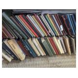 ALL BOOKS ON BOTTOM TWO SHELVES MARKED 1284 INCLUDING MANY MID-CENTURY AND VINTAGE SCHOOL ANNUALS INCLUDING GEORGIA MILITARY COLLEGE