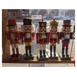 VINTAGE NUTCRACKERS IN SHELF AREA MARKED 1010