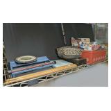 ALL ITEMS IN SHELF SECTION MARKED 1459 INCLUDING OLD SIMPLEX TYPEWRITER, VINTAGE TOYS, STAR WARS, RACING CHAMPIONS, DISNEY, AND MORE