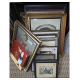 ALL ART AND FRAMES IN FLOOR AREA MARKED 1258