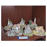 THOMAS KINKADE LIGHTHOUSE AND COASTAL HOME FIGURES
