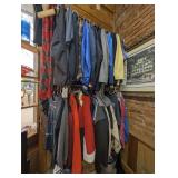 ALL CLOTHING & MORE IN DOUBLE RACK AREA AND FLOOR BENEATH