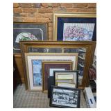 ALL ART, FRAMES, AND MIRROR IN FLOOR AREA MARKED 1264