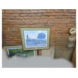 ART, DECORATIVE PLATES, AND MORE ON BACK WALL MARKED 1329