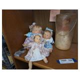 ALL VINTAGE DOLLS IN SHELF SECTION MARK 1422 INCLUDING GI-GO