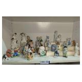 LARGE COLLECTION OF SMALL PORCELAIN FIGURINES, MOSTLY MADE IN JAPAN AND OCCUPIED JAPAN
