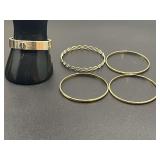 Ladies fashion estate bangle bracelets, also includes a medical stretch bracelet, see picture for details.