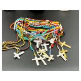 Assorted plastic rosaries, see pictures for details.