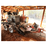 Trailer mounted asphalt patching machine