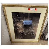 Framed and matted print, “Blue Canopy”, by Donny Finley.