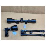 BARSKA HUNTMASTER 3-9x50 SCOPE & OTHER ACCESSORIES