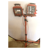 Halogen work lights with stand, see pictures for details.