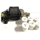 Wasp WPL305 desktop barcode printer with accessories, working condition unknown, see pictures for details.