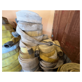Pallet lot of assorted fire hose, see pictures for details.
