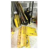 Assorted items to include Checkers hose bridge, Checkers Diamondback modular hose bridge system ramp, Walkaway spring clip brackets, and more. See pictures for details.