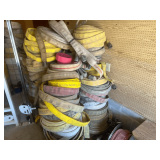 Pallet lot of assorted fire hose, see pictures for details.