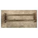 Primitive wooden cattle stanchion, see pictures or details.