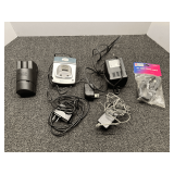 Assorted chargers, please inspect to make sure these fit your needs, tub is not included, see pictures for details.