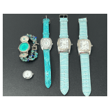 Assorted Ladies' Wristwatches with Decorative Bands